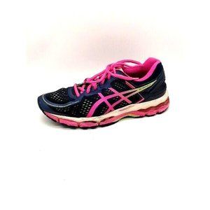 Asics Womens‎ Sneakers Gel Kayano 22 Blue Pink Lace Up Running Shoe Padded 8.5